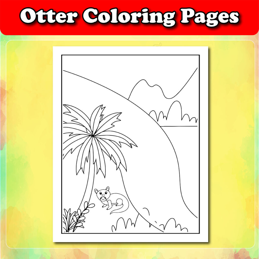 coloring pages pbj otter