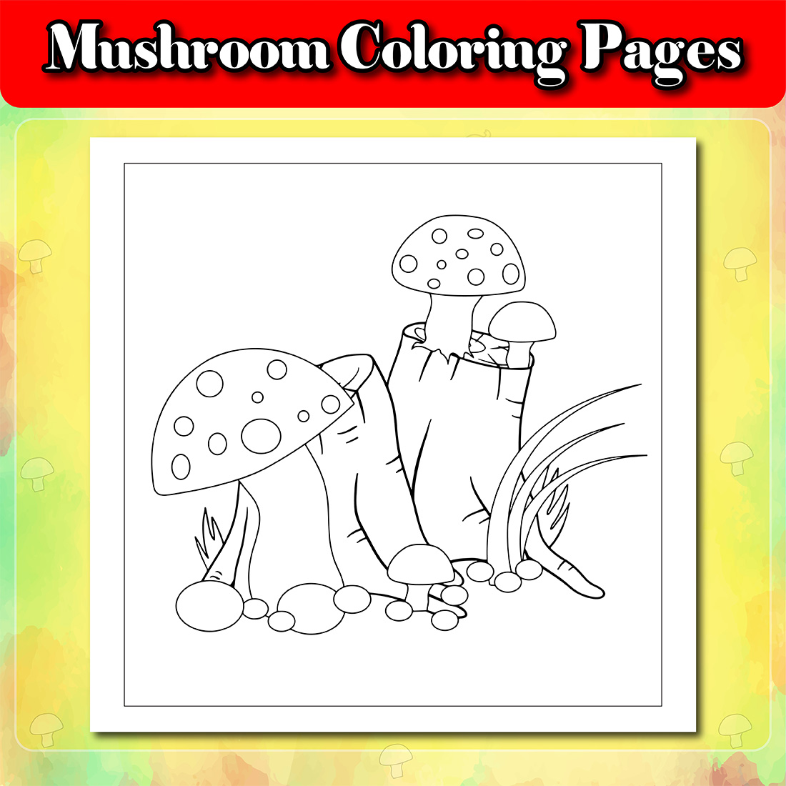 Mushroom Coloring Pages examples.