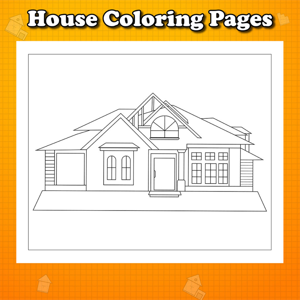 House Coloring Pages - MasterBundles