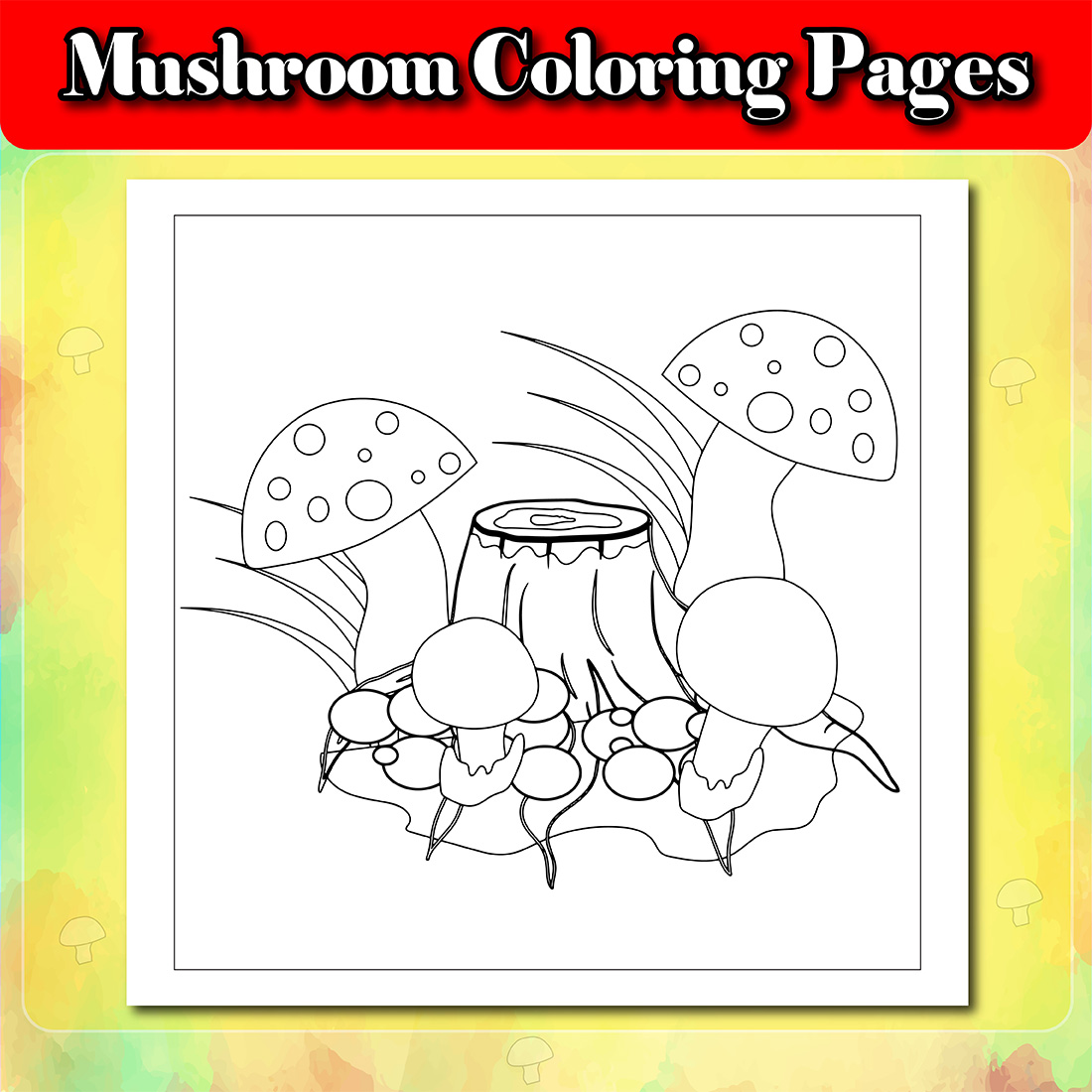 Mushroom Coloring Pages.