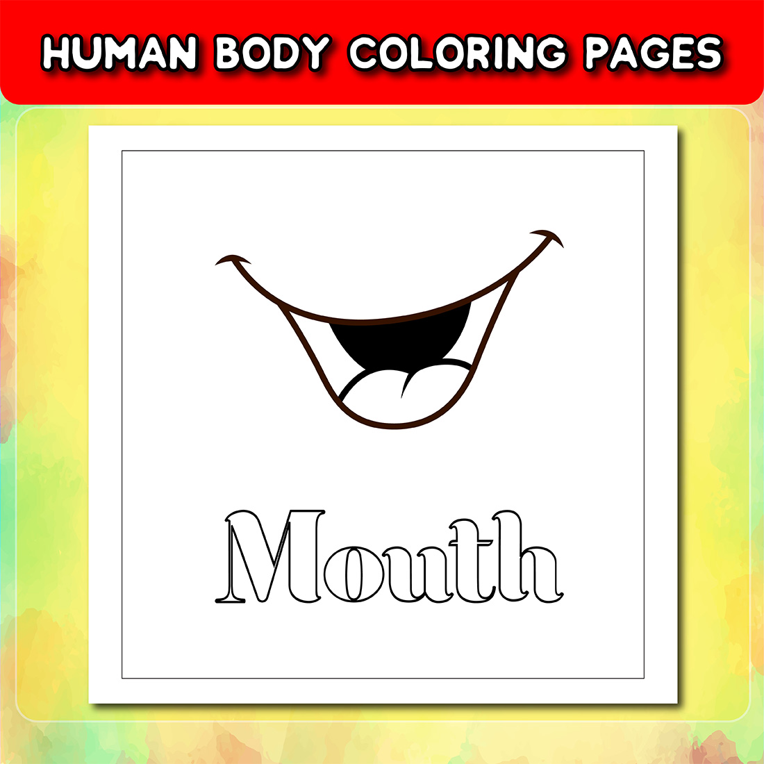 Human Body Coloring Pages for Kids