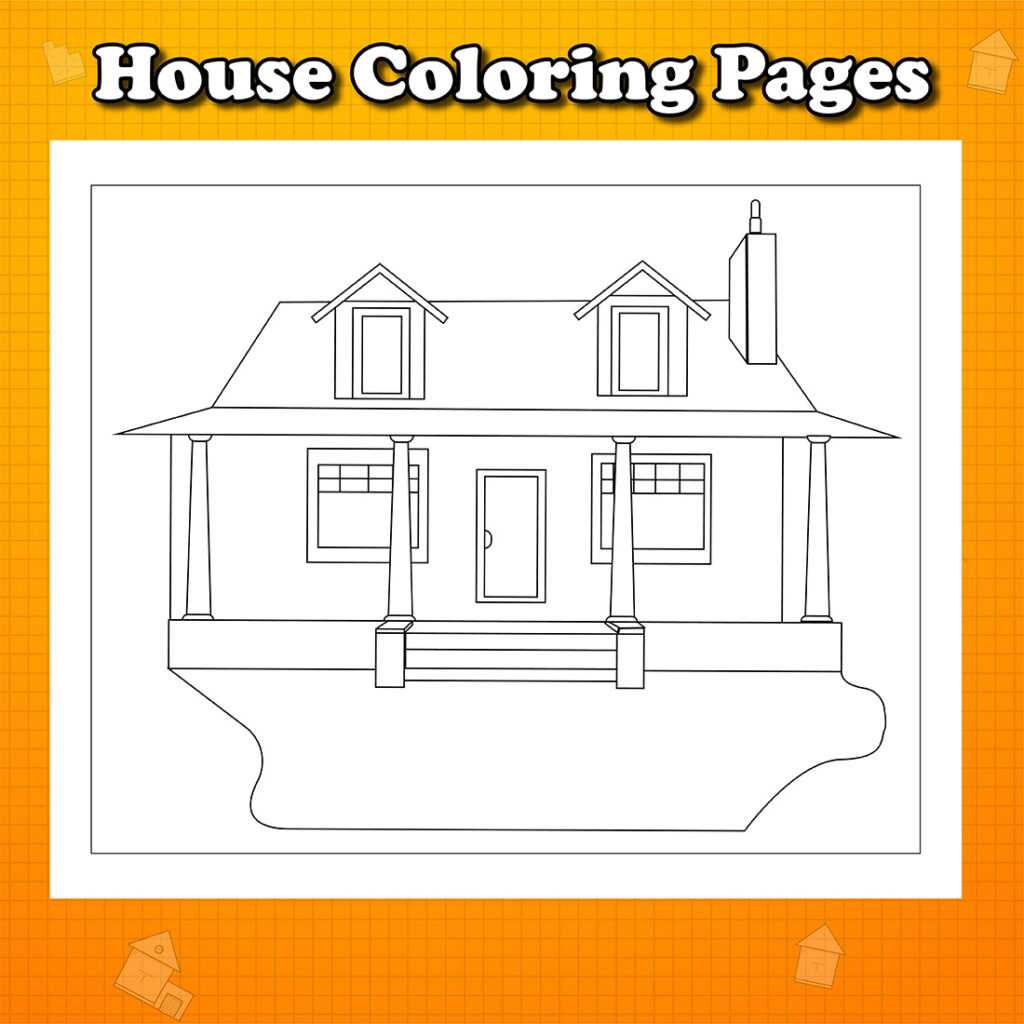 House Coloring Pages - MasterBundles