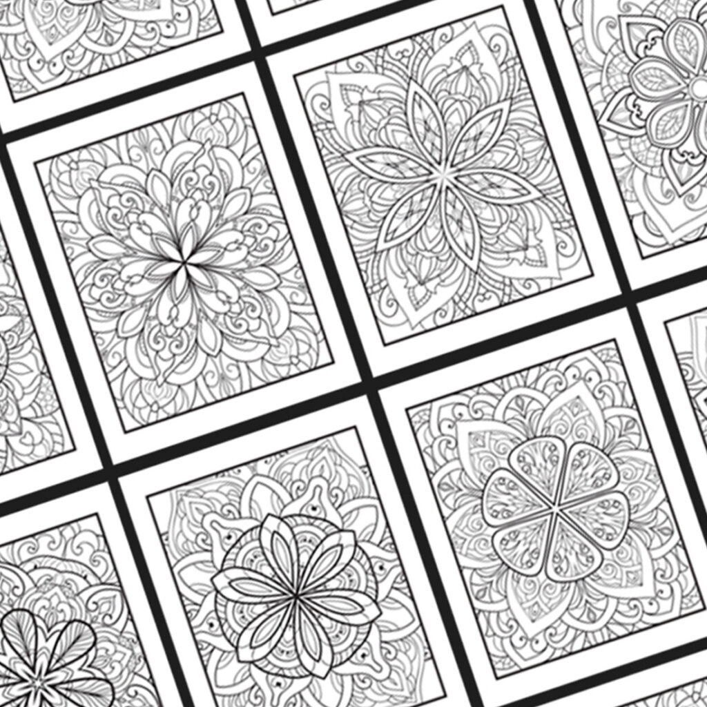 Mandala Flower coloring page KDP Interior Bundle - MasterBundles