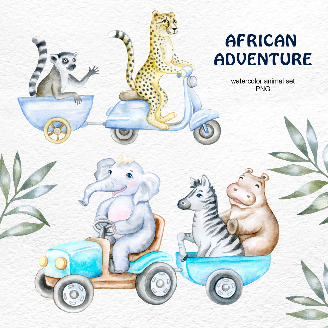 African Adventure Animals previews.