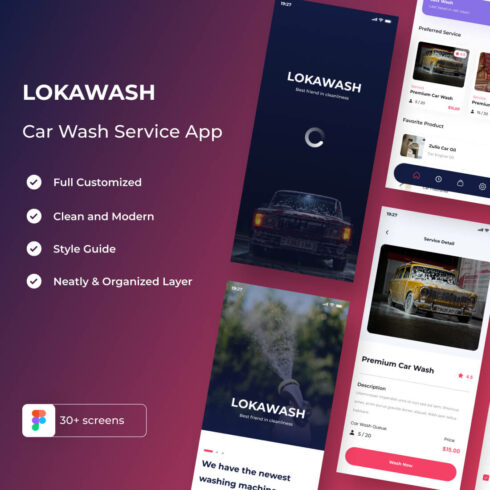 LOKAWASH - Car Wash Service App cover image.