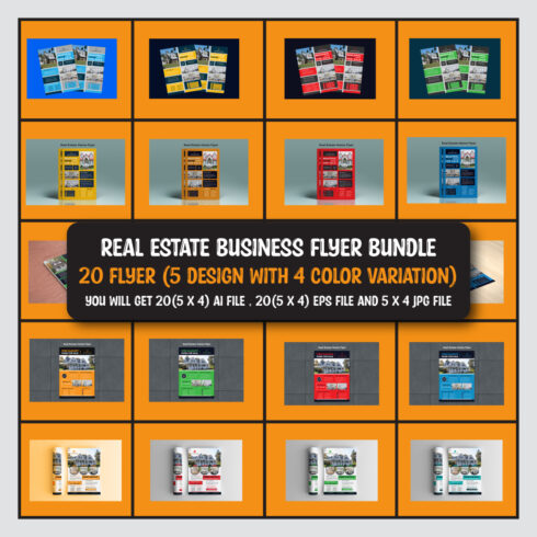 real estate business flyer bundle