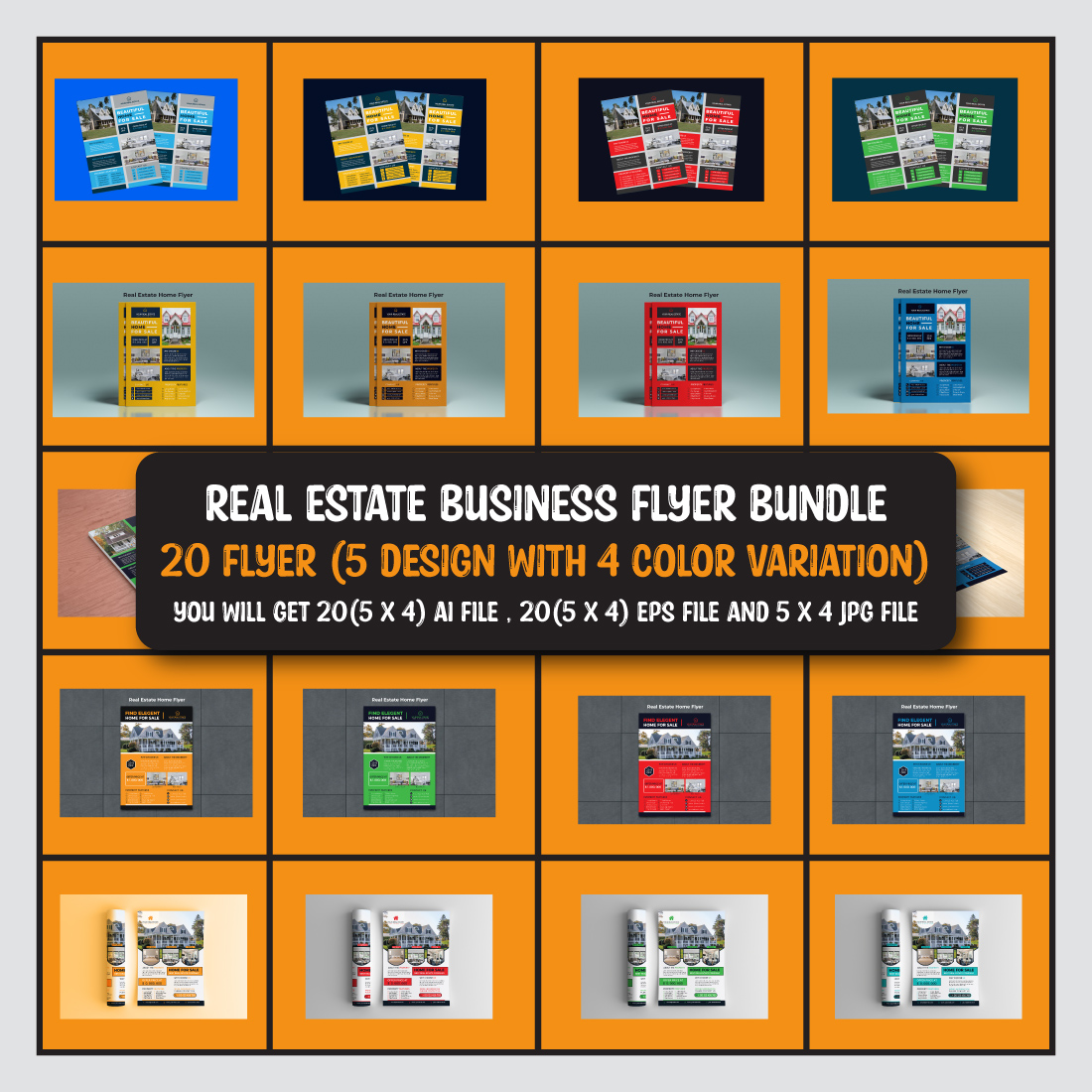 real estate business flyer bundle