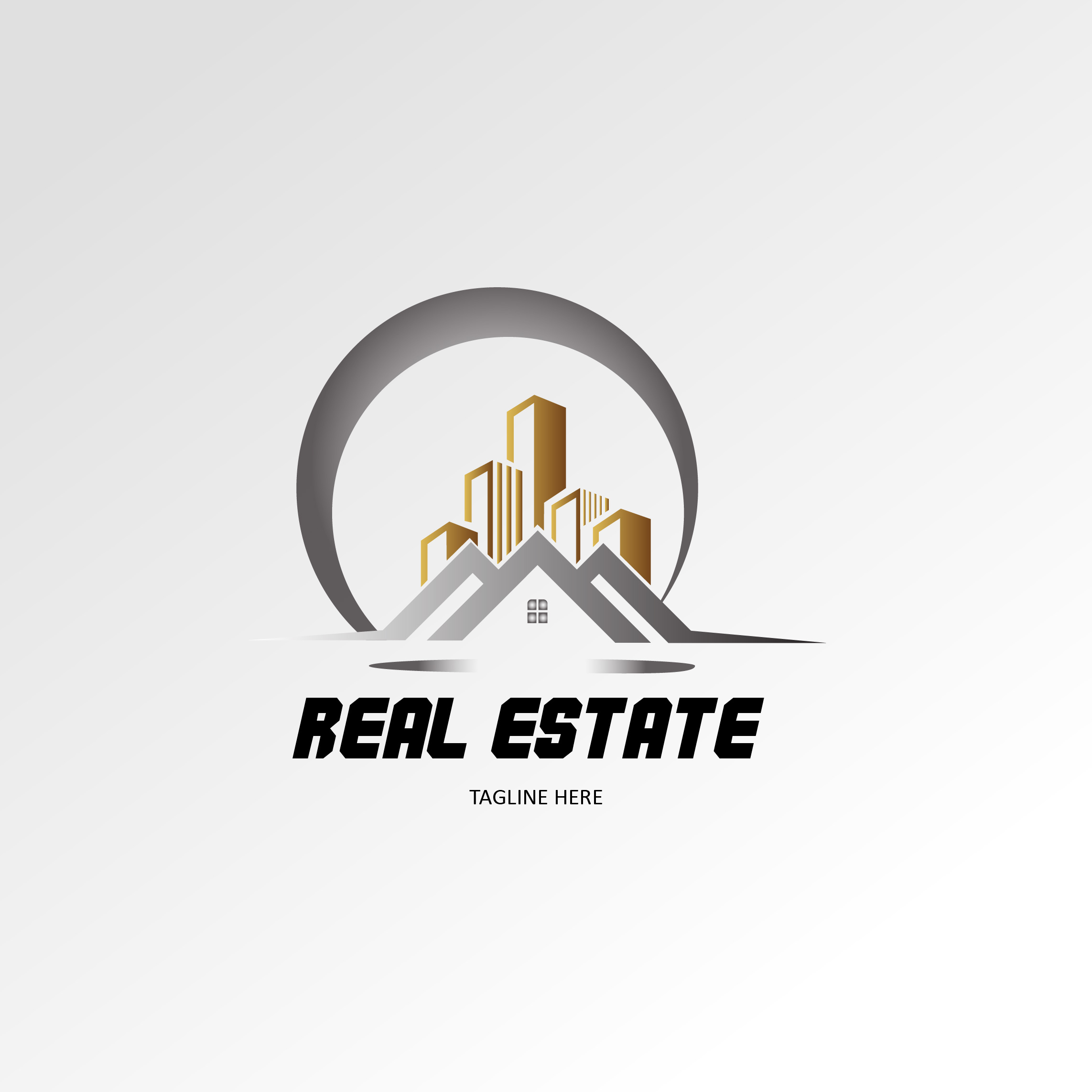 Real Estate Logo Gradient previews.