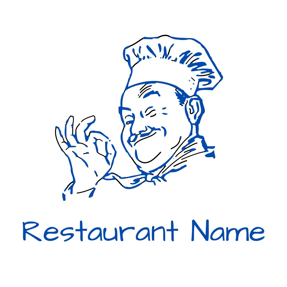 Restaurant & Chef Logo Design Template previews.