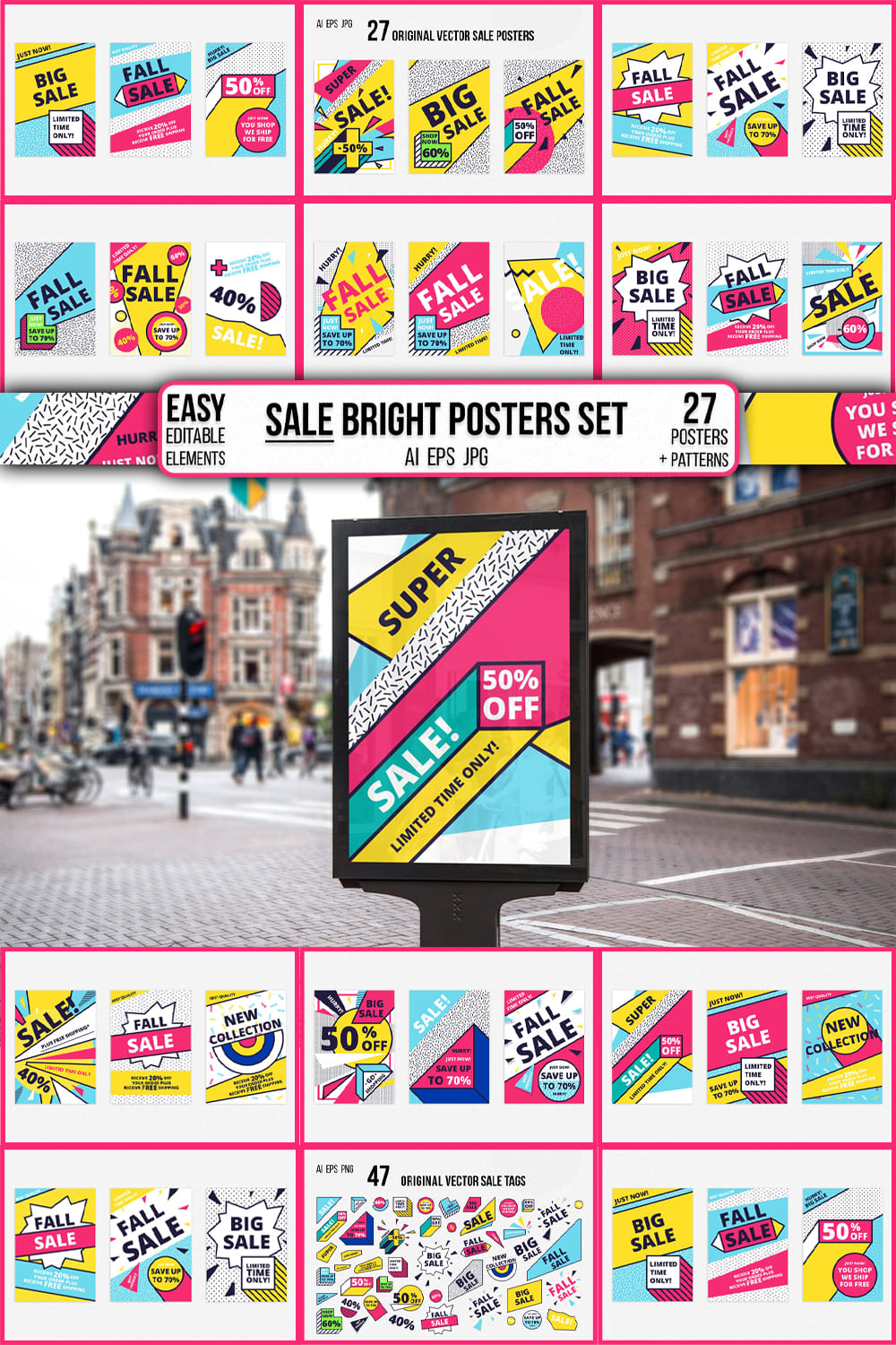 sale bright posters set pinterest 1000 1500