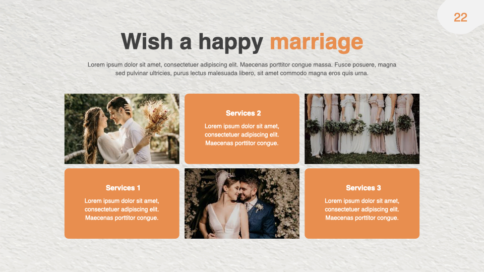 Wish a happy marriage slide.