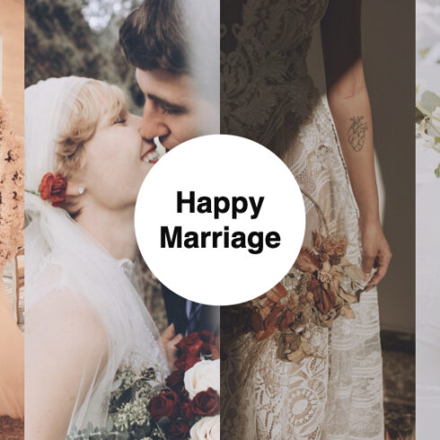Happy marriage photos.