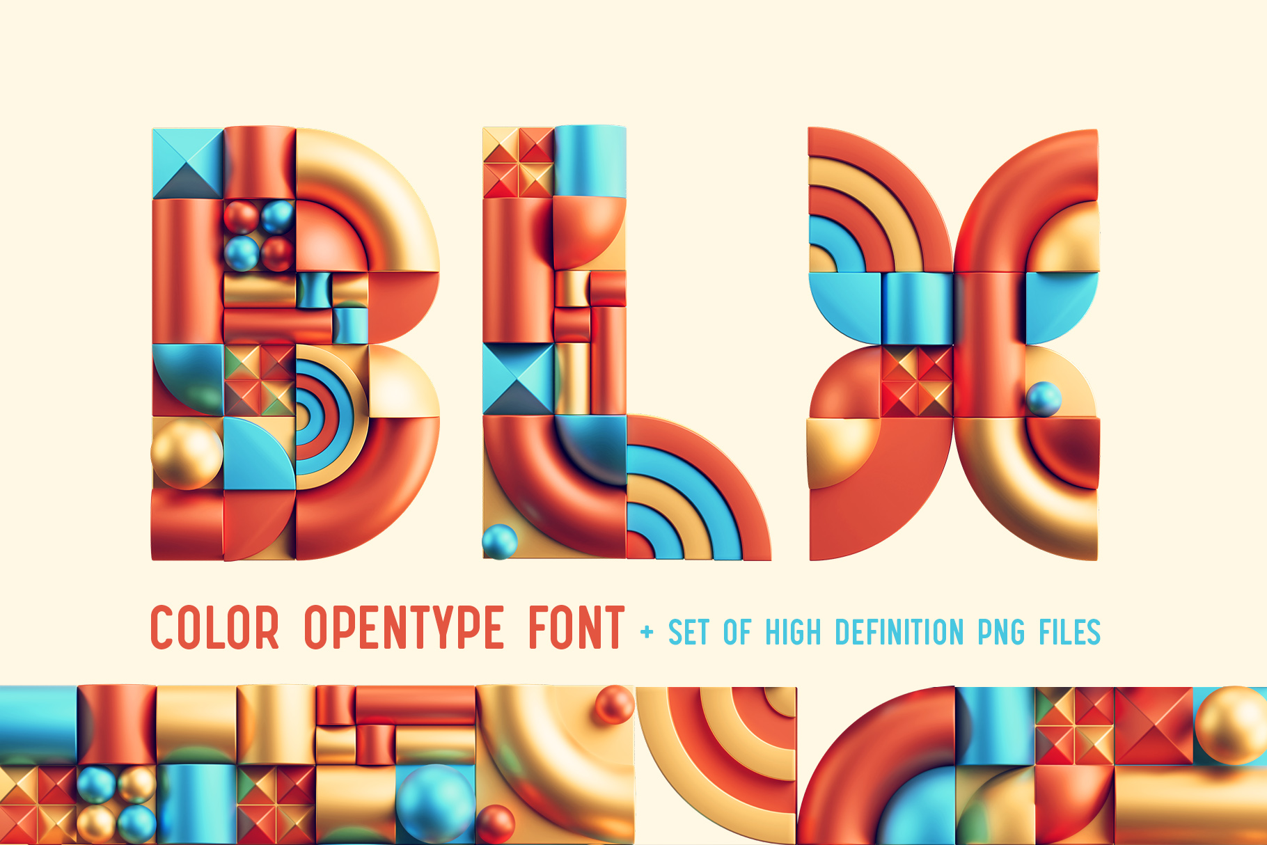 BLX - Color Bitmap Font.