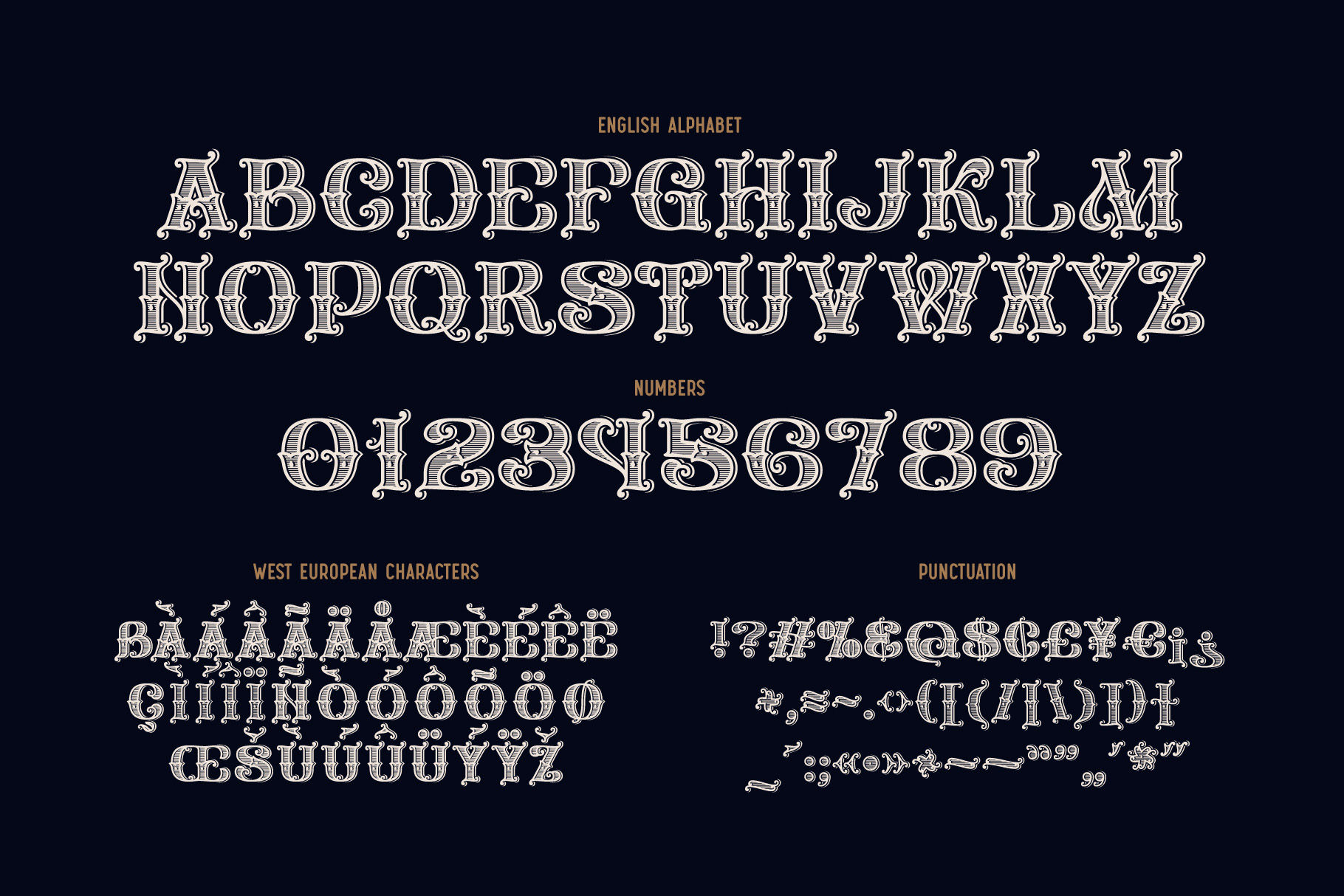 Simply Royal Font and Template letters.