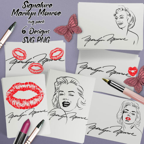 Preview signature marilyn monroe svg.