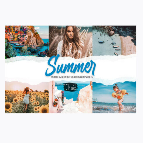 15 Summer Lightroom Mobile & Desktop Presets cover image.