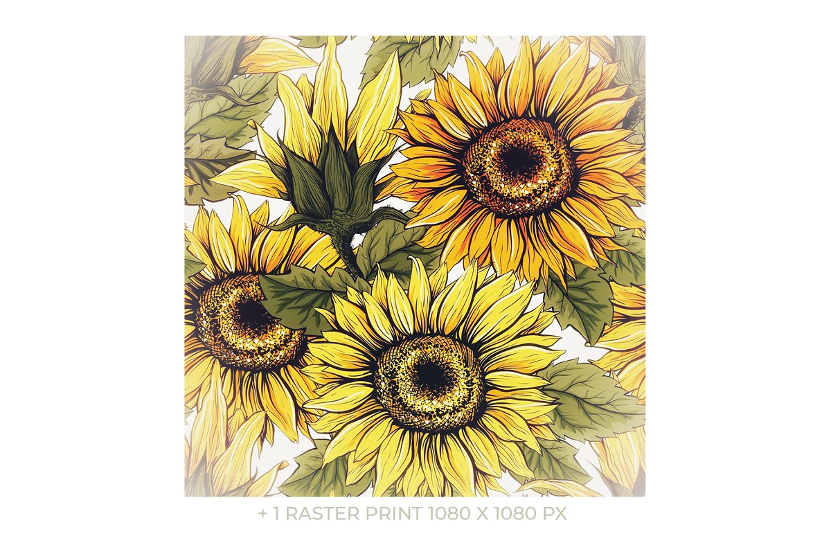 Sunflower print.