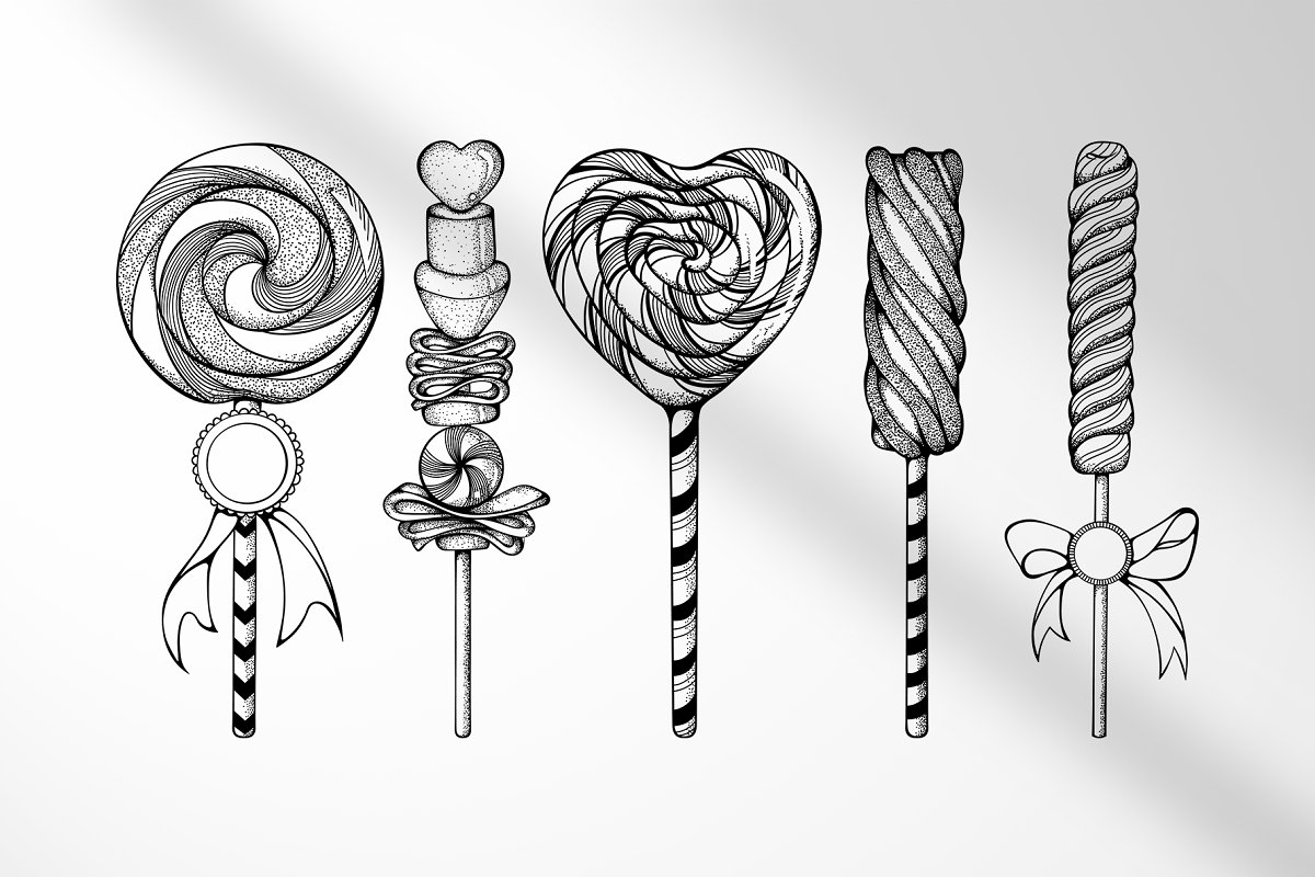 Graphic sweets design.