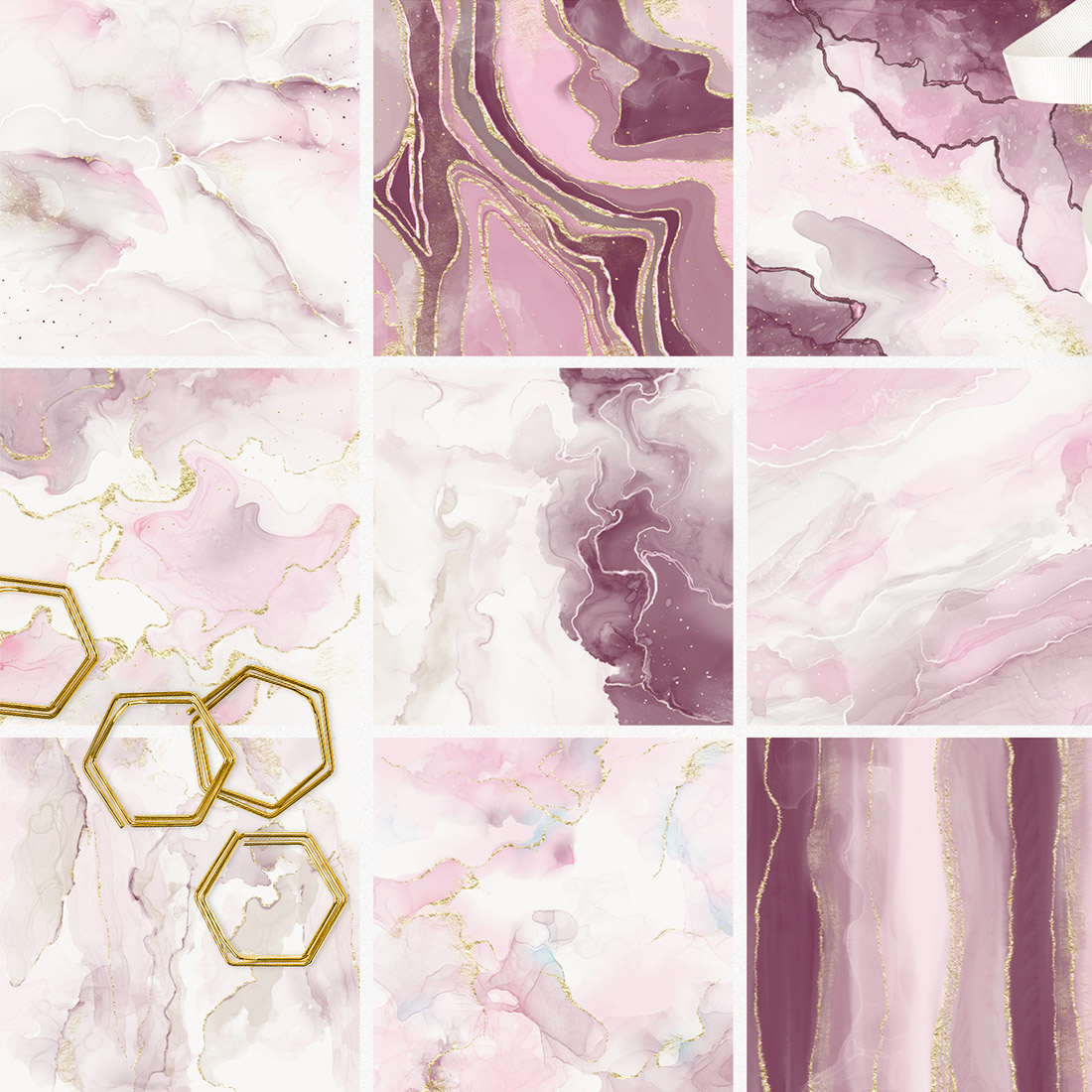 Charmed Marble Textures, Backgrounds and Borders previews.