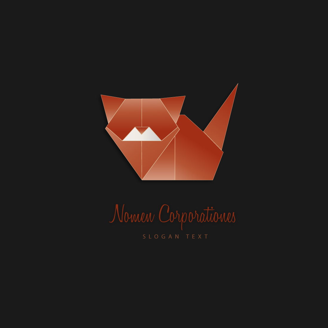 the fox Origami Animal Logo Pack.