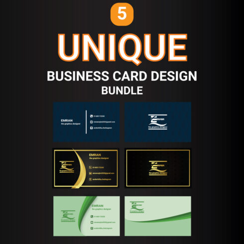 Simple and Professional Business Card Design cover image.