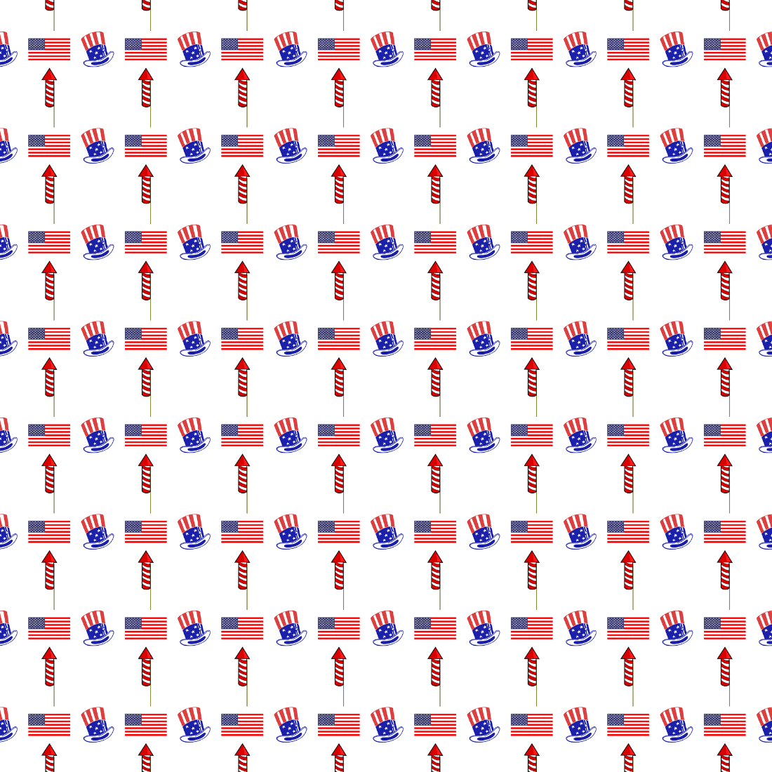 Independence Day Patterns, Fourth of July Digital Papers.