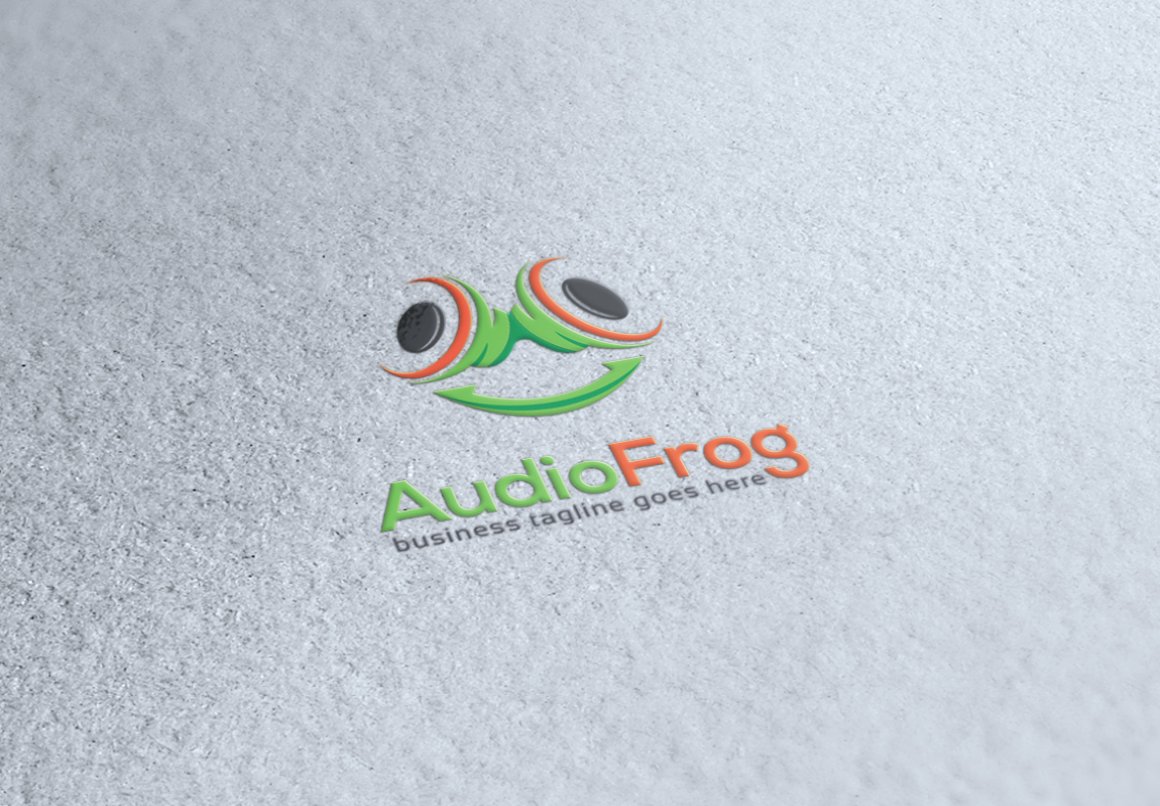 Simple grey paper with a frog.