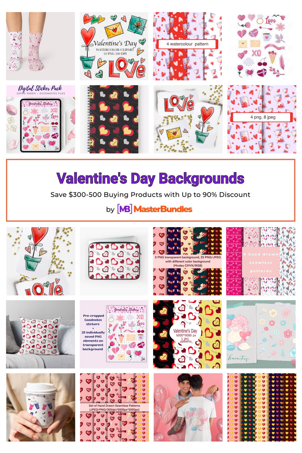 valentines day backgrounds pinterest image.