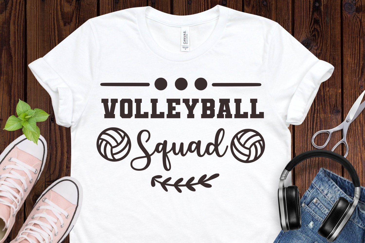 Volleyball squad - t-shirt design.
