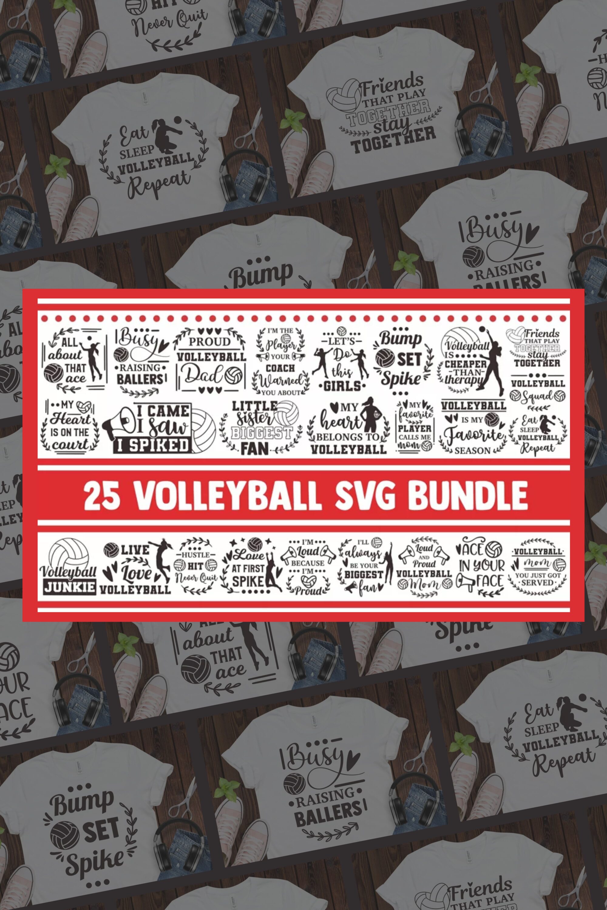 25 volleyball svg bundle.