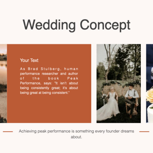 Concept of the light wedding.