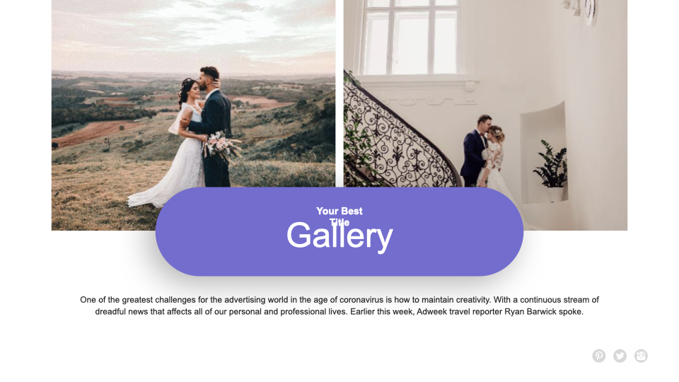 Your perfect wedding gallery.
