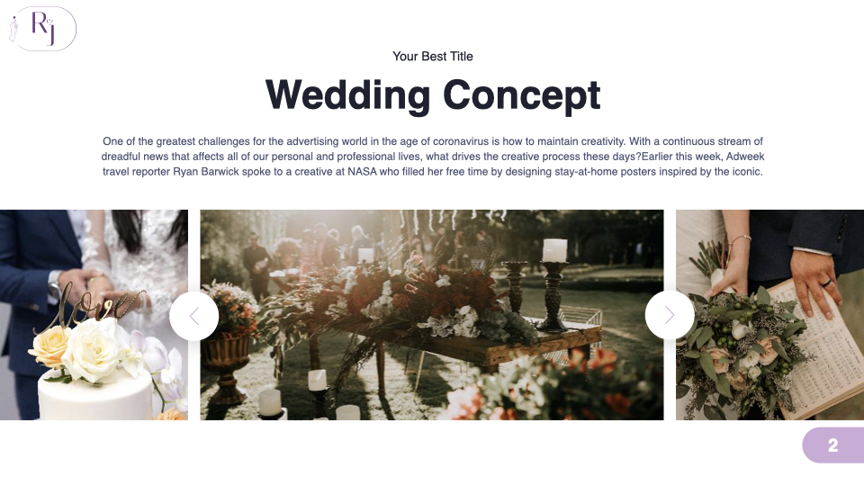 So beautiful wedding concept.