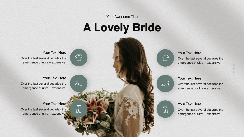 Plan for a pretty bride.