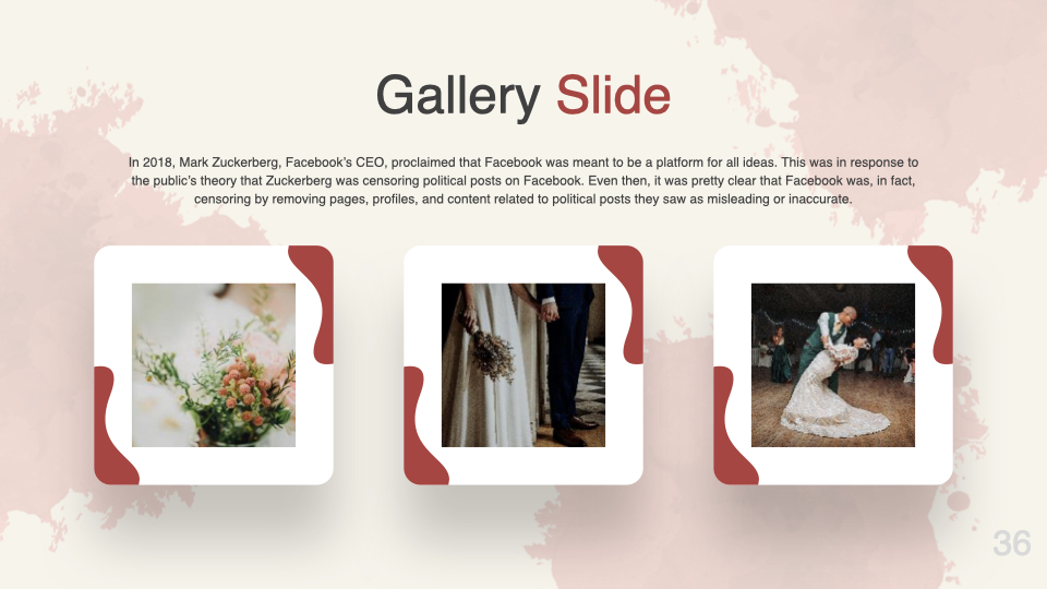 Slider for your wedding photos.