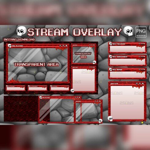 Kawaii Twitch Panels And Stream Overlay Package Cover Image.