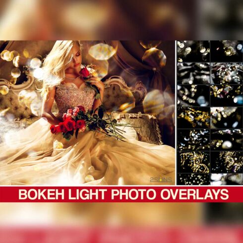 Christmas Lights And Sparkler Bokeh Overlay overlay Cover Image.