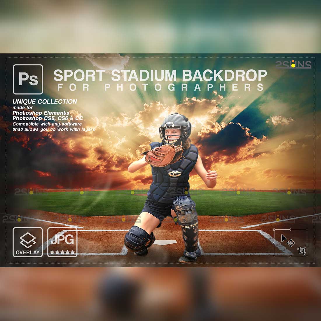 Baseball Sports Backdrop Digital Photo Background Cover Image.