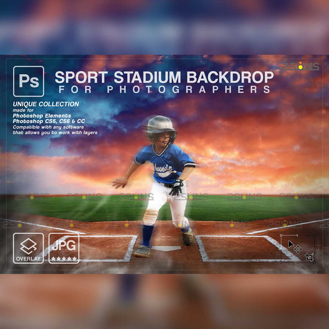 Modern Baseball Backdrop Sports Digital Background Cover Image.