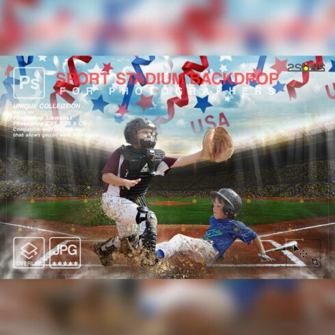 Baseball Modern And Stylish Backdrop Sports Digital Background Overlay Cover Image.