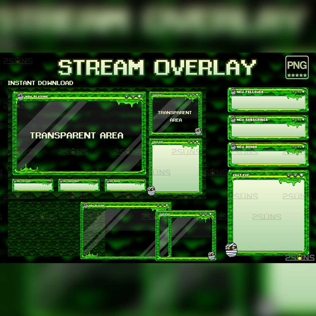 Webcam And Stream Overlay Package Cover Image.