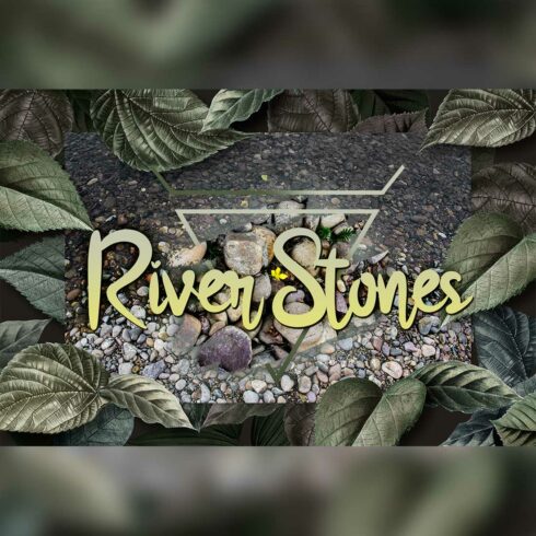 Stones And Rocks Digital Paper Pack Textures Photoshop Overlays Cover Image.