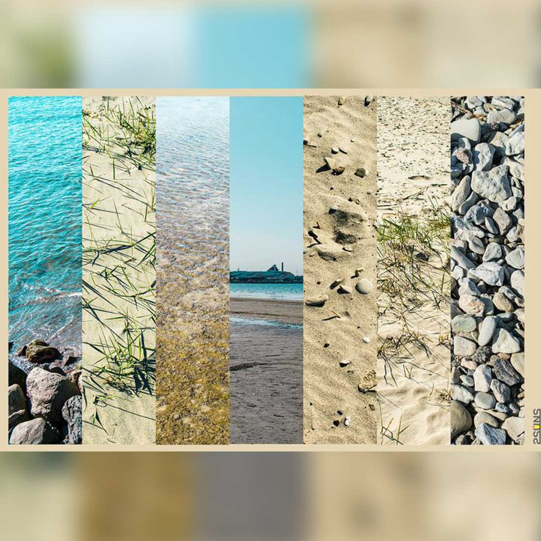 Natural Stone Sea And Beach Textures Preview Image.