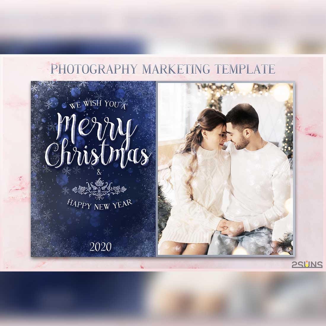 Christmas Marketing Board Photoshop Templates Preview Image.