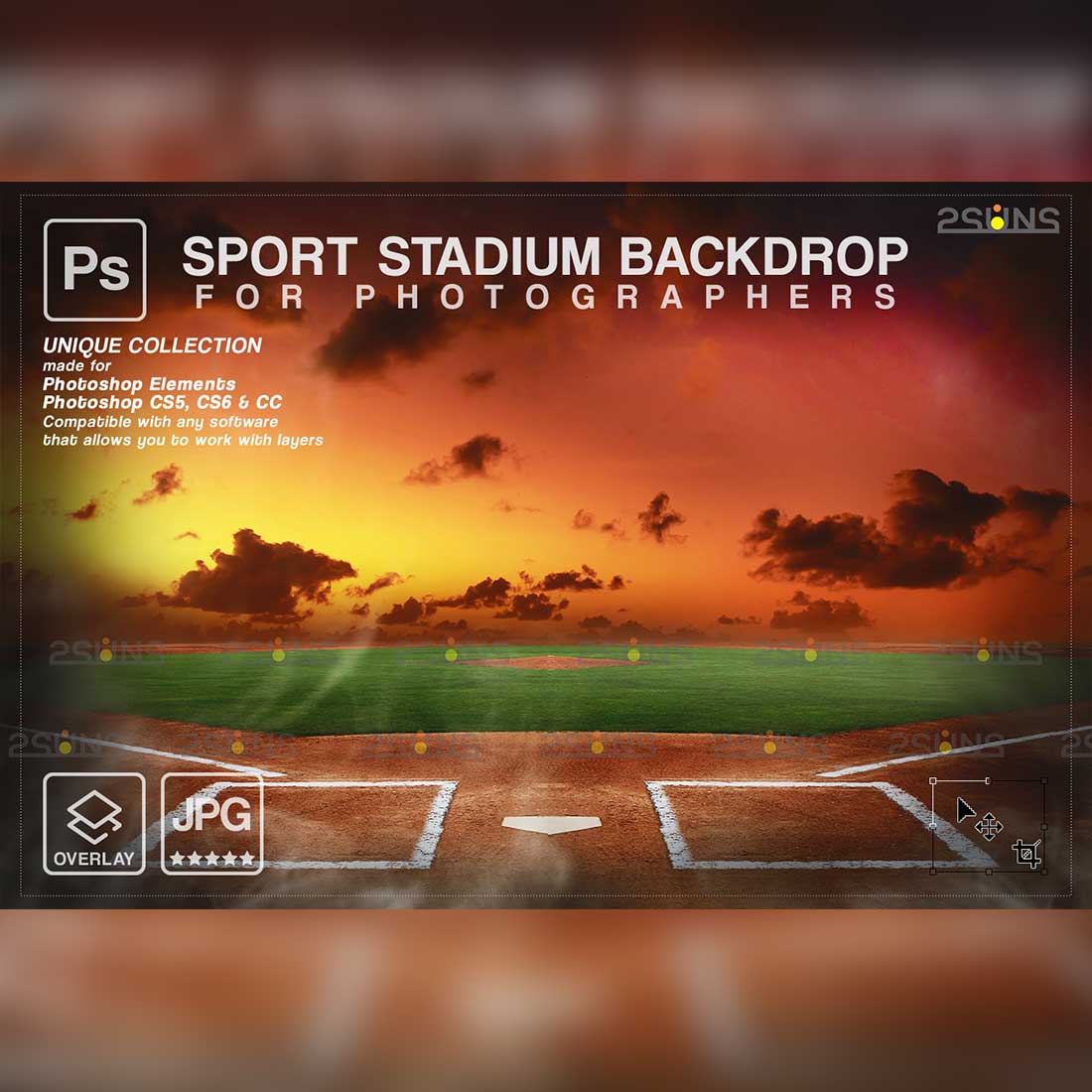 Baseball Modern And Stylish Backdrop Sports Digital Background Preview Image.