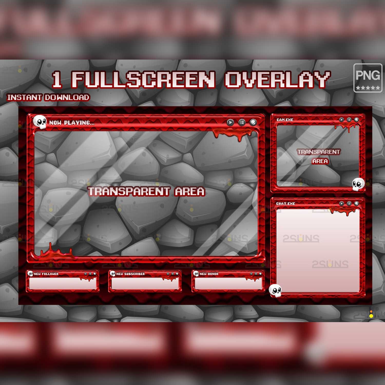 Kawaii Twitch Panels And Stream Overlay Package.