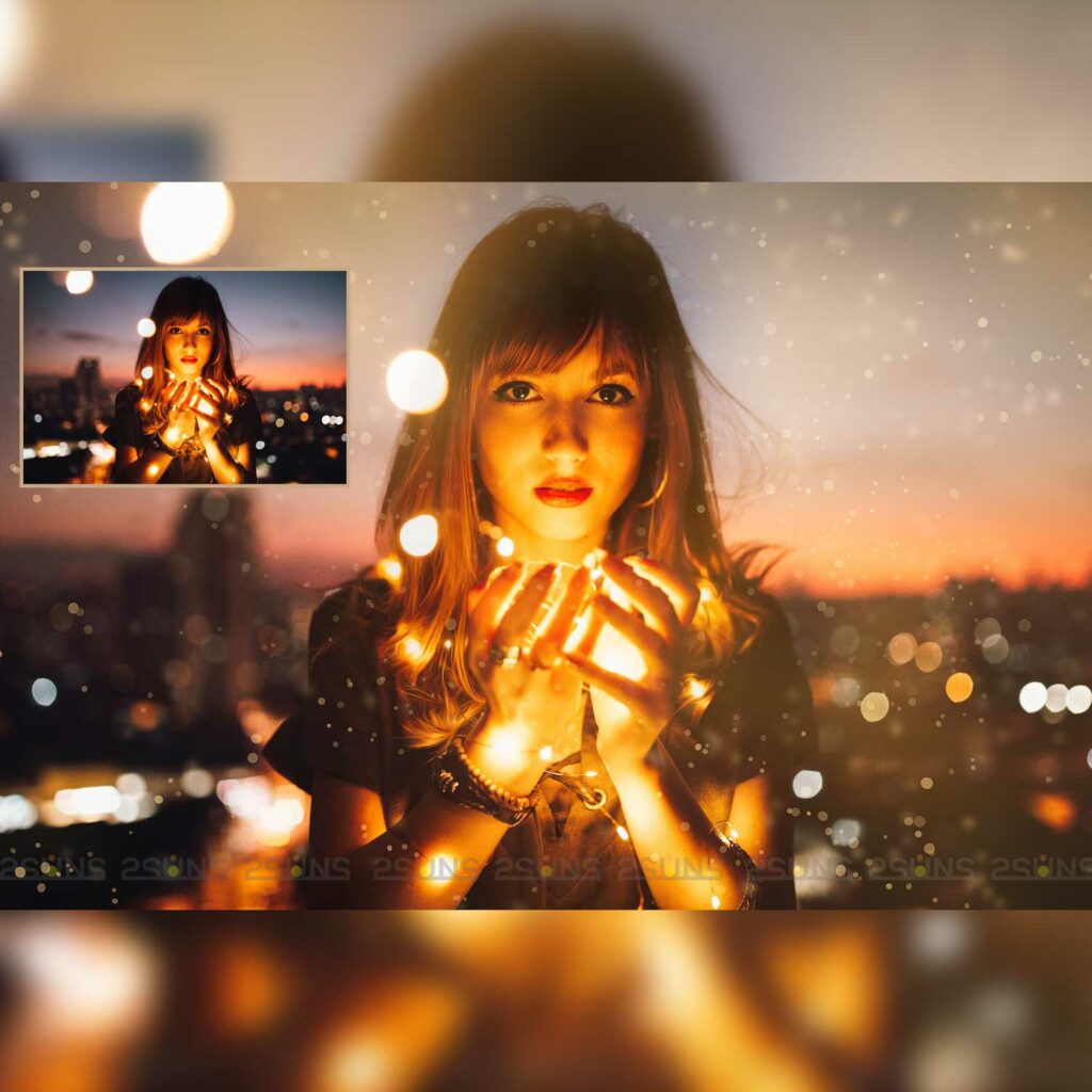 Digital gold overlay, overlay, Glitter overlay, Magic photo