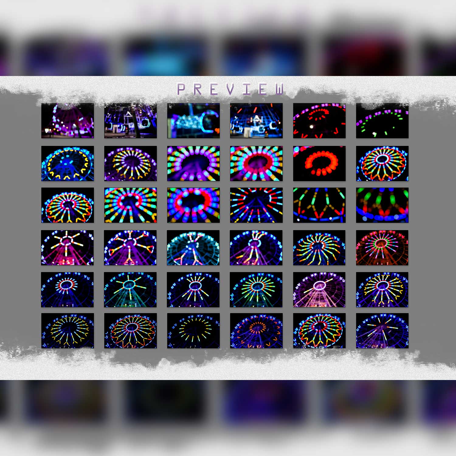 Holographic Christmas Neon Bokeh Overlays Images Gallery.