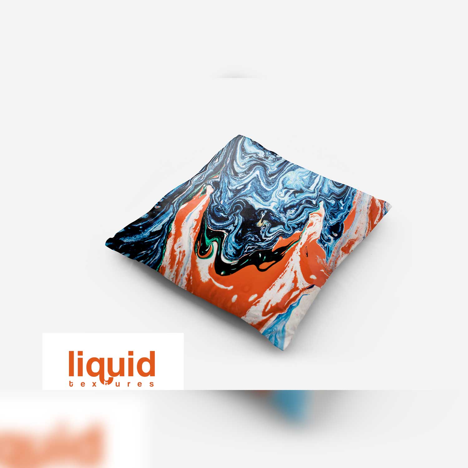 Marble Digital Paper Liquid Background Textures Pillow Print Example.