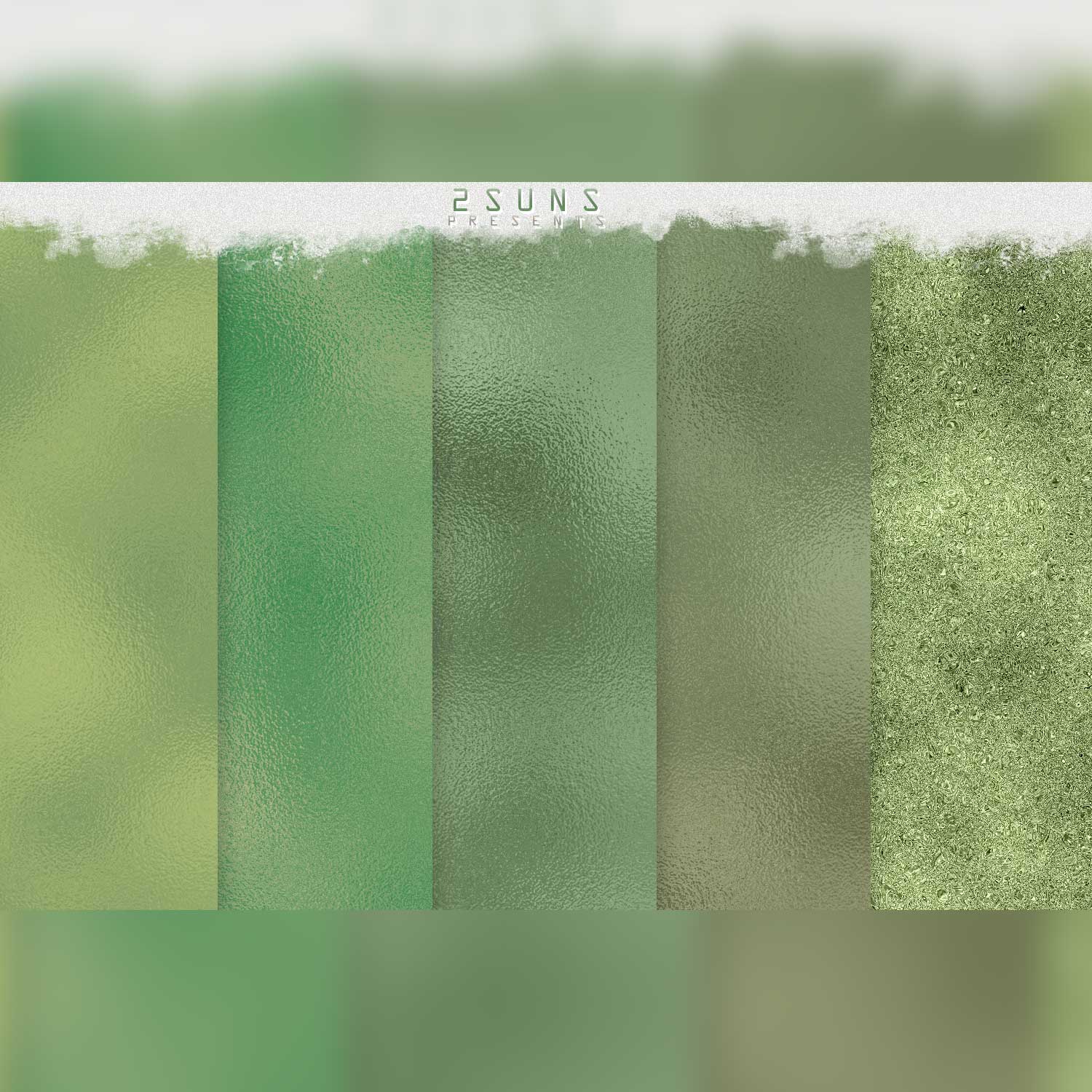 Emerald Green Glitter Digital Paper Textures Slices Example.
